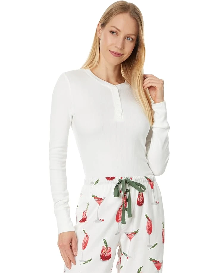 P.J. Salvage Loungewear Back To Basics Long Sleeve Top | Sleepwear 1 P.J. Salvage Loungewear Back To Basics Long Sleeve Top | Sleepwear