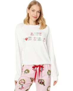 P.J. Salvage Happy Pawlidays Sweatshirt | Sleepwear