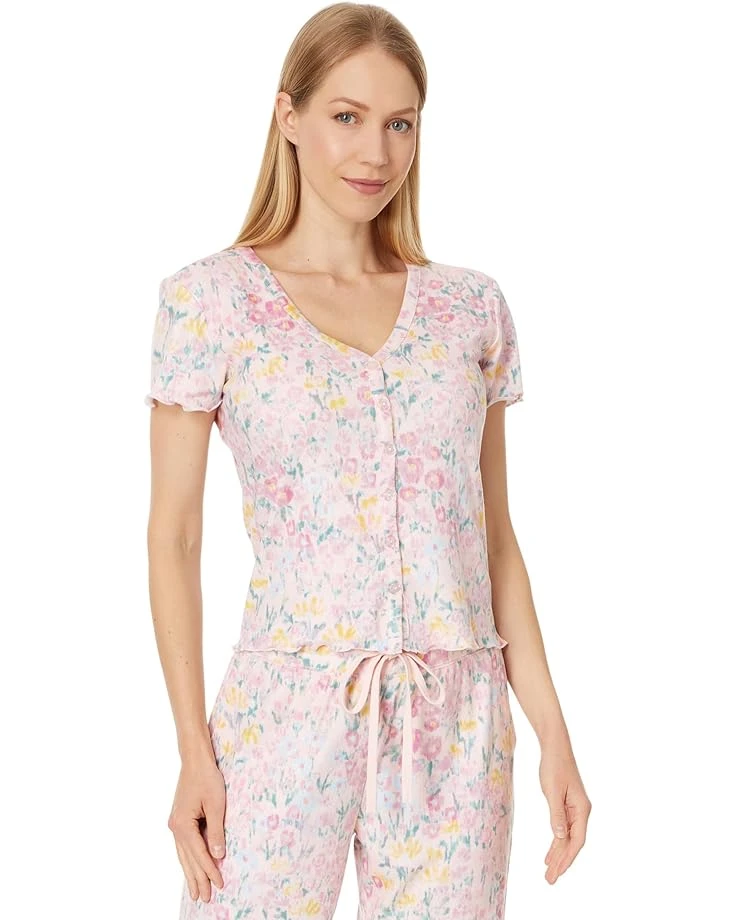 P.J. Salvage Pointelle Floral Fields Pajama Pj Set | Sleepwear 2 P.J. Salvage Pointelle Floral Fields Pajama Pj Set | Sleepwear - Image 2