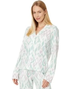 P.J. Salvage Loungewear Ikat Watercolor Pajama Pj Set | Sleepwear