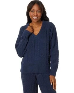 P.J. Salvage Cable Crew Lounge Long Sleeve Top | Sleepwear