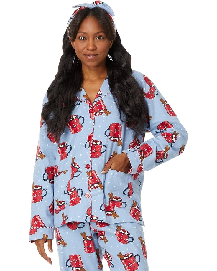 P.J. Salvage Flannel PJ Set with Headband | Sleepwear 2 P.J. Salvage Flannel PJ Set with Headband | Sleepwear - Image 2